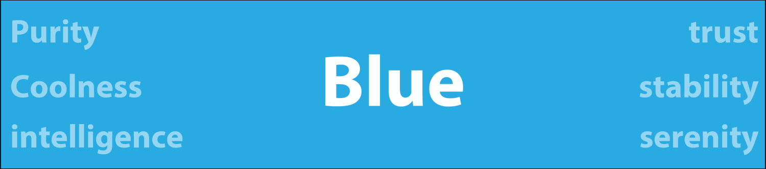 Psychology of color blue