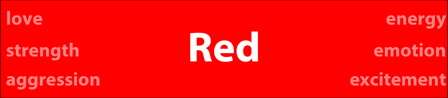 Psychology of color red