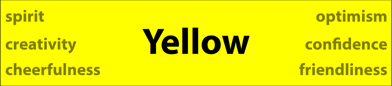 Psychology of color yellow