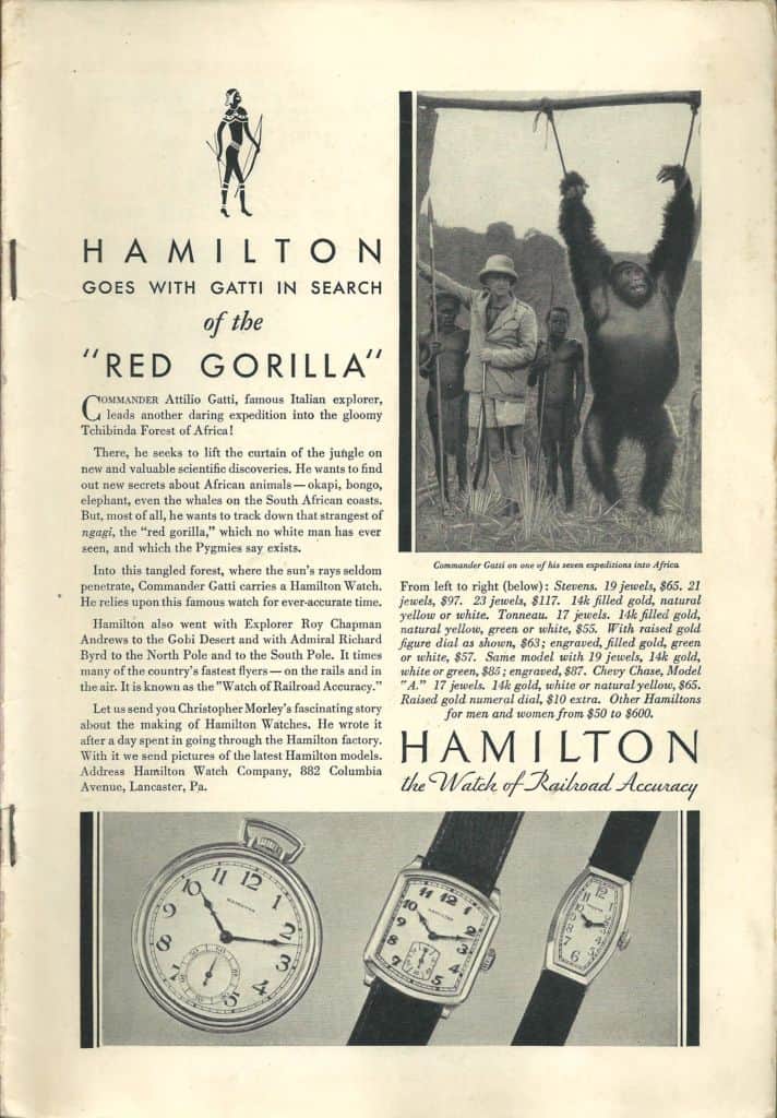 1932 Hamilton Vintage Print ads