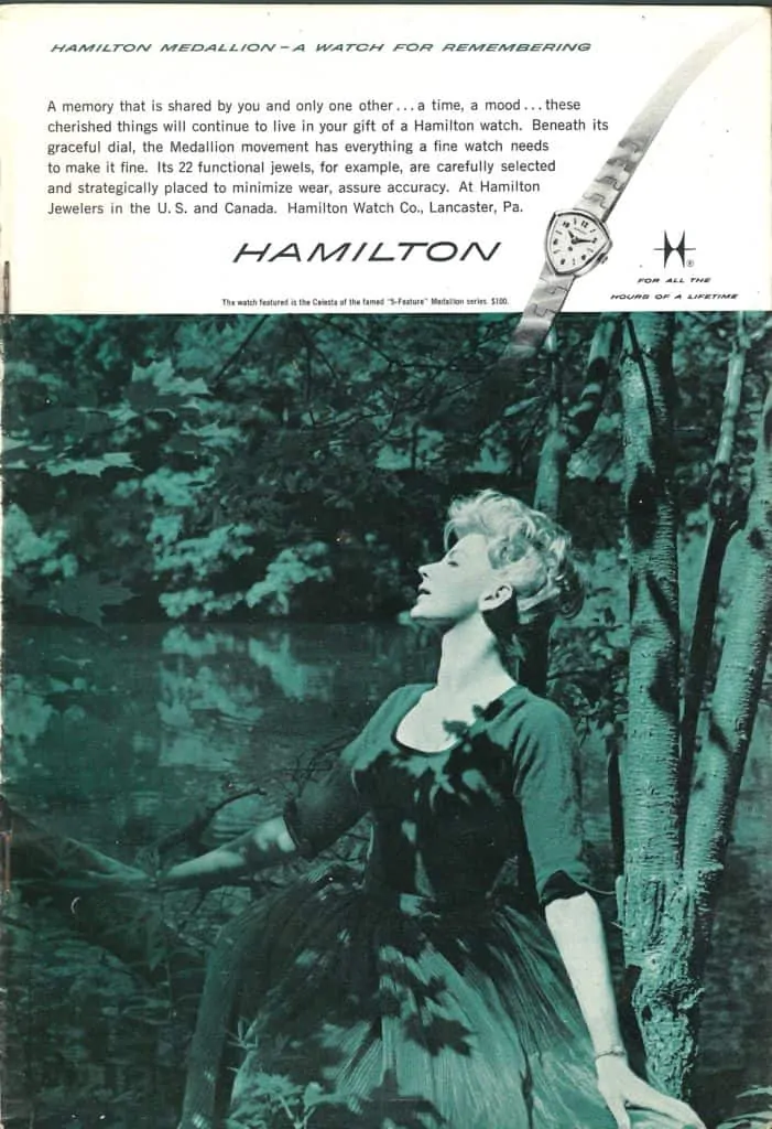 1960 Hamilton Vintage Print ads