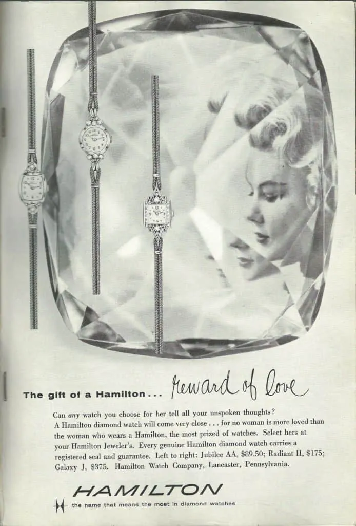 1958 Hamilton Vintage Print ads