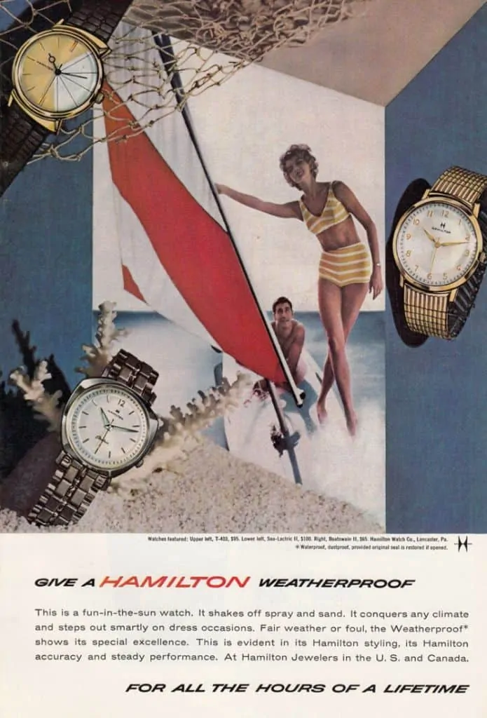1962 Hamilton Vintage Print ads