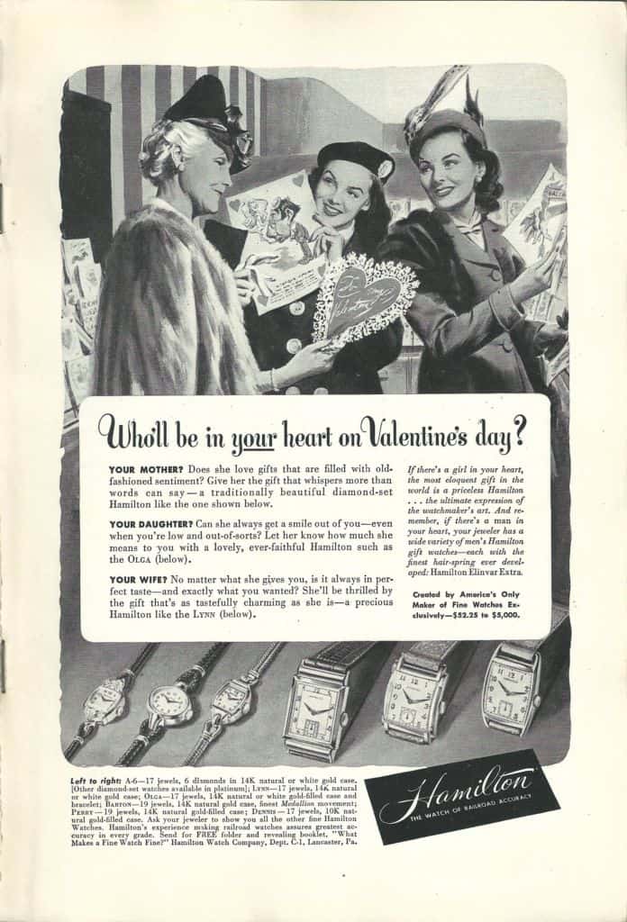 1948 Hamilton Vintage Print ads