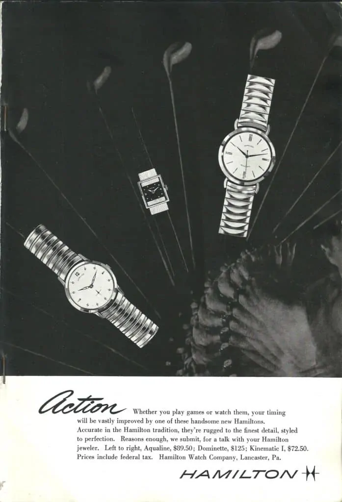 1957 Hamilton Vintage Print ads