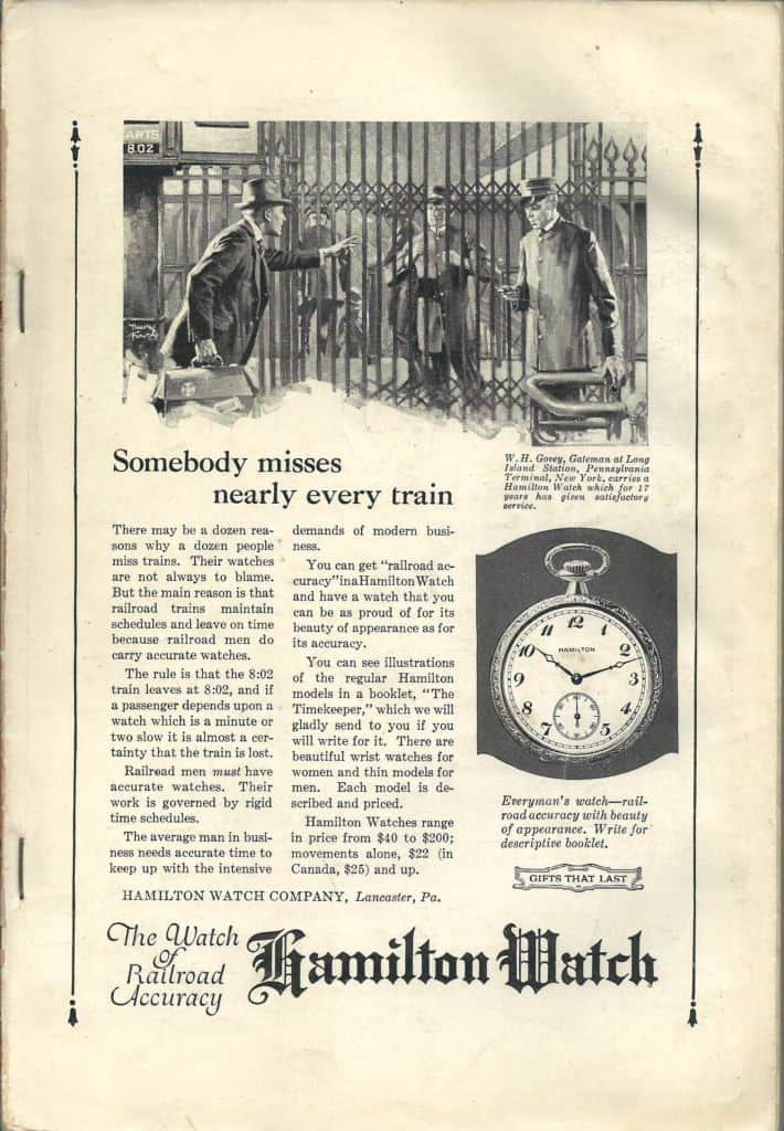 7-1922 hamilton vintage advertisement