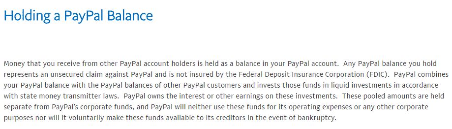 how does paypal make money interest