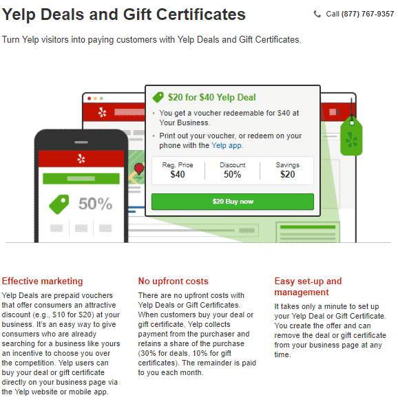 yelp offres et chèques cadeaux comment yelp gagne-t-il de l'argent