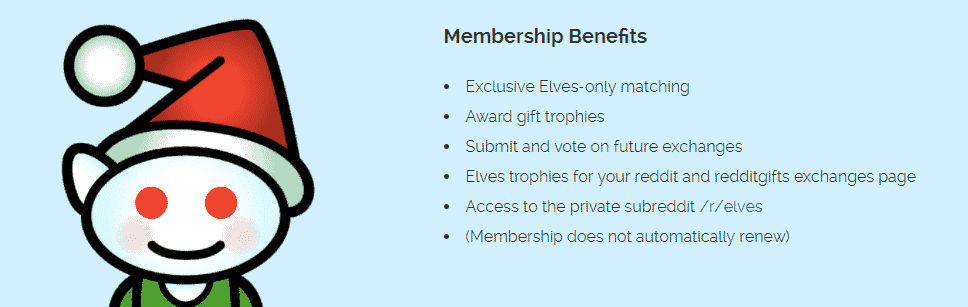 redditgifts elves benefits