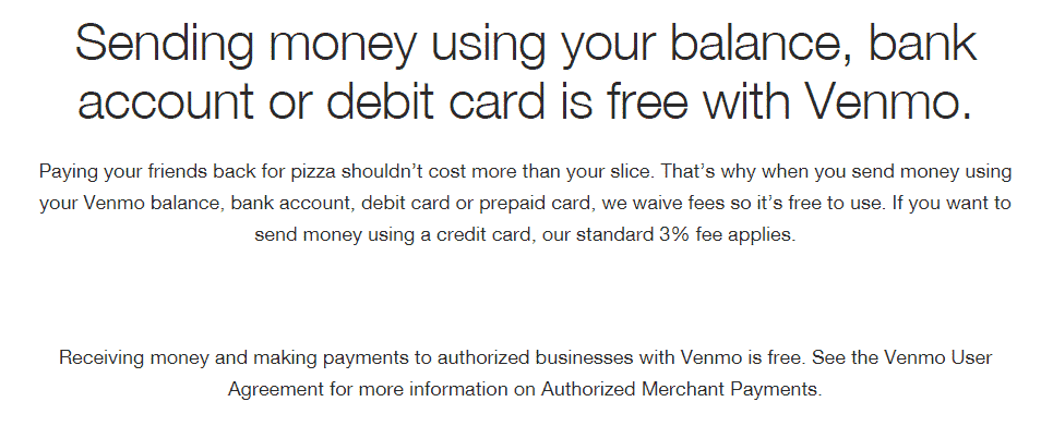 venmo credit card fees