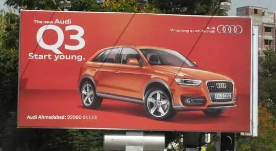 Hoarding by Audi