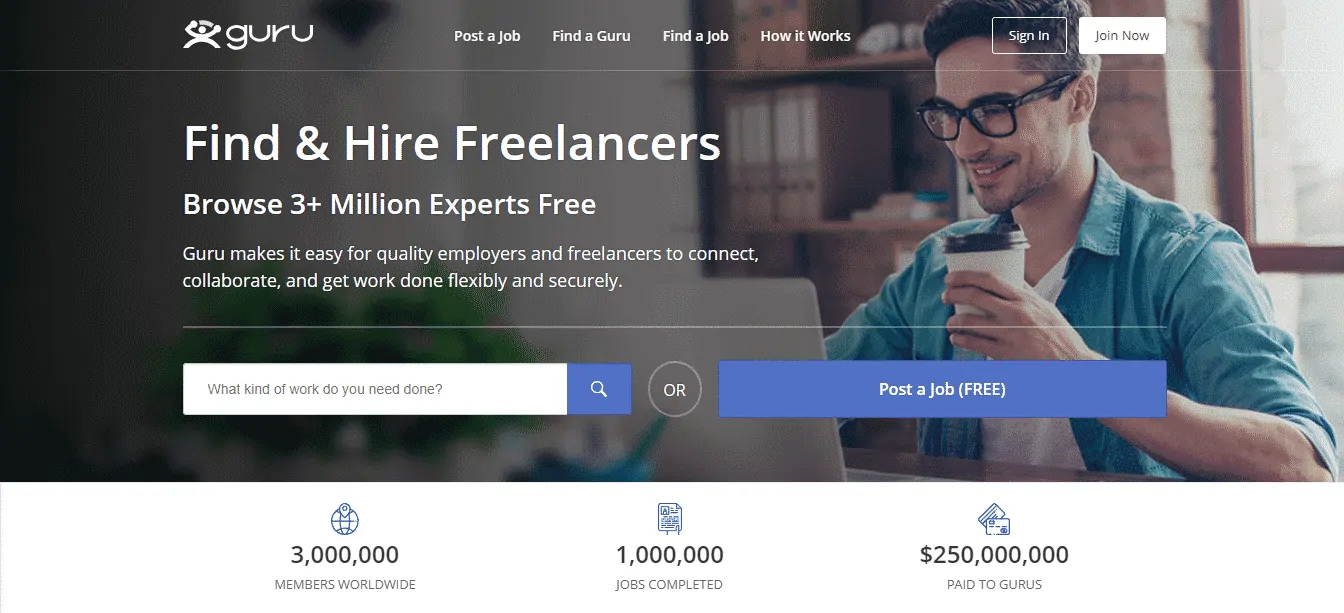 Guru Best Drop Servicing Websites To Hire Freelancers