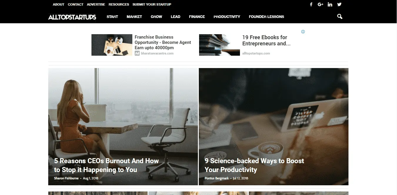 alltopstartups startups directory