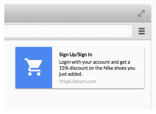 push notification ecommerce