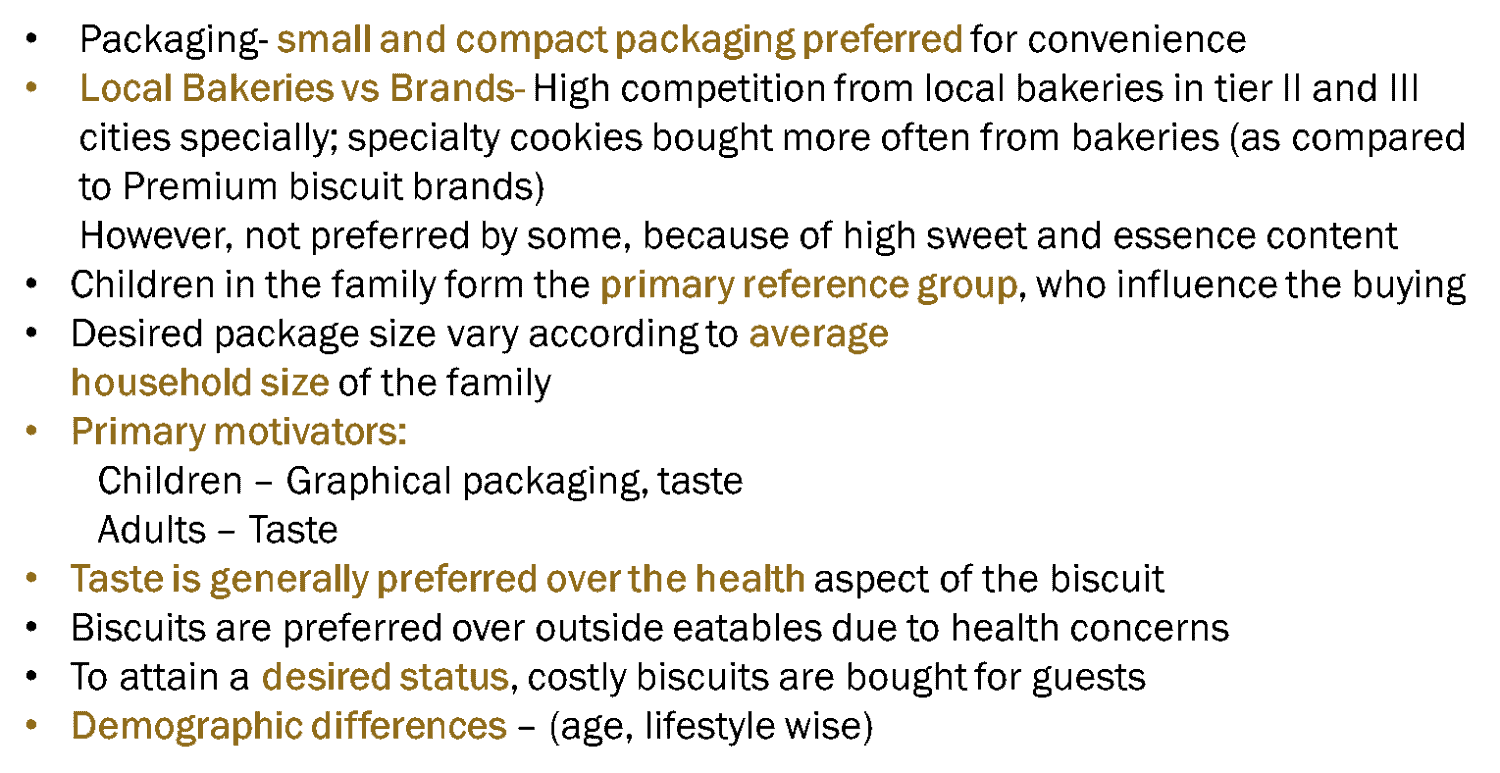 consumer research for biscuits