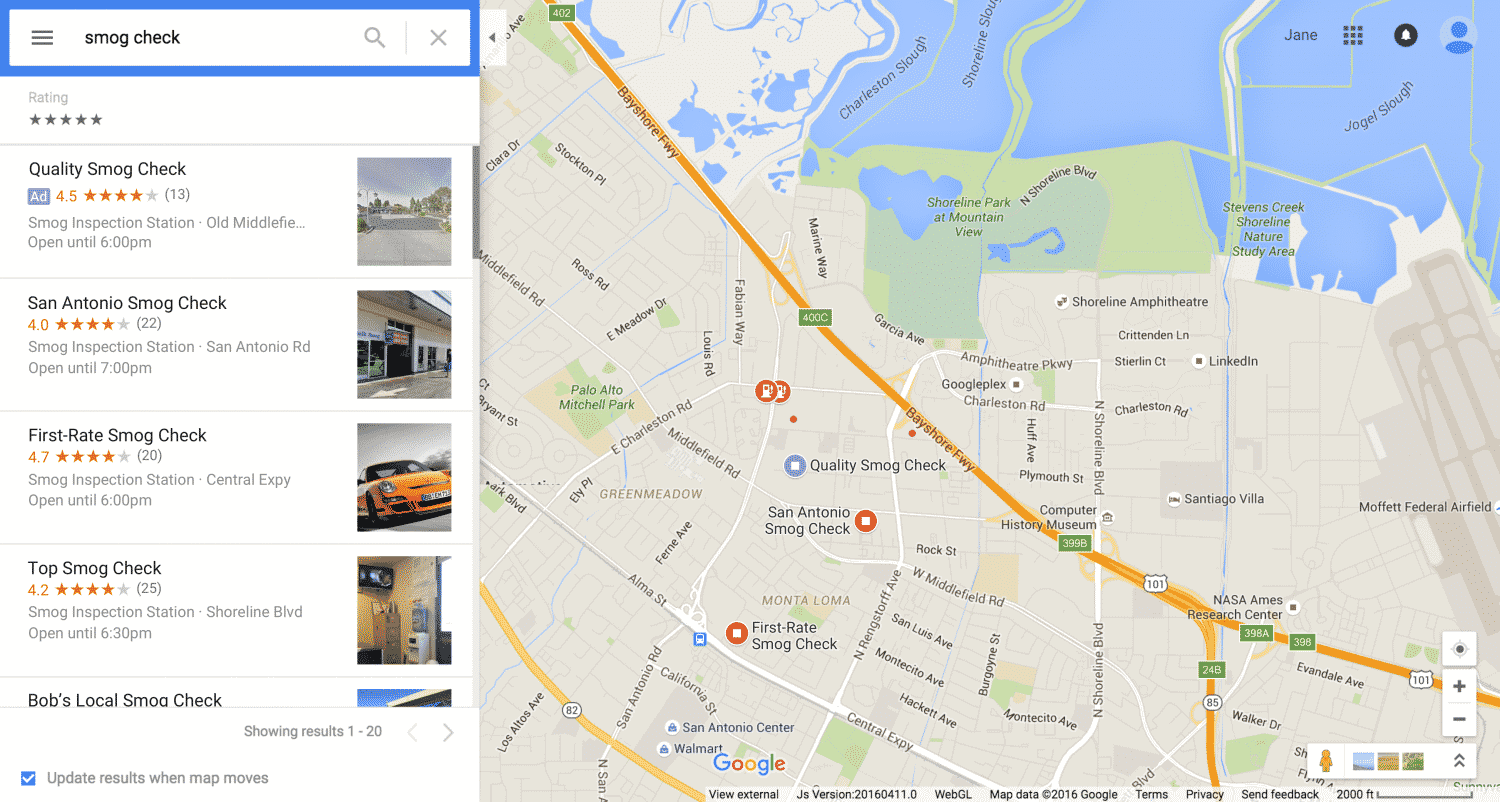 google maps local ads