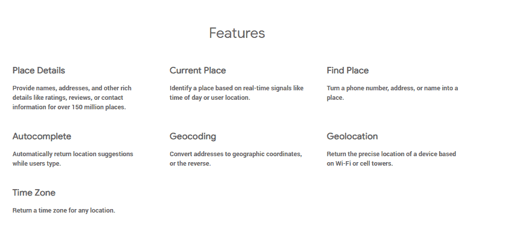 places google maps api