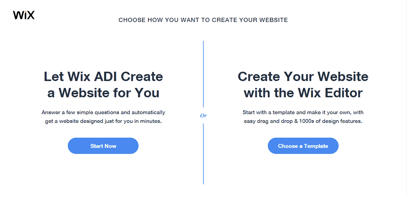 wix create website 2