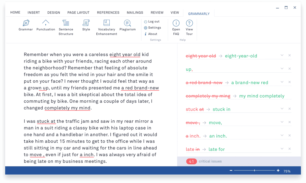 grammarly for office