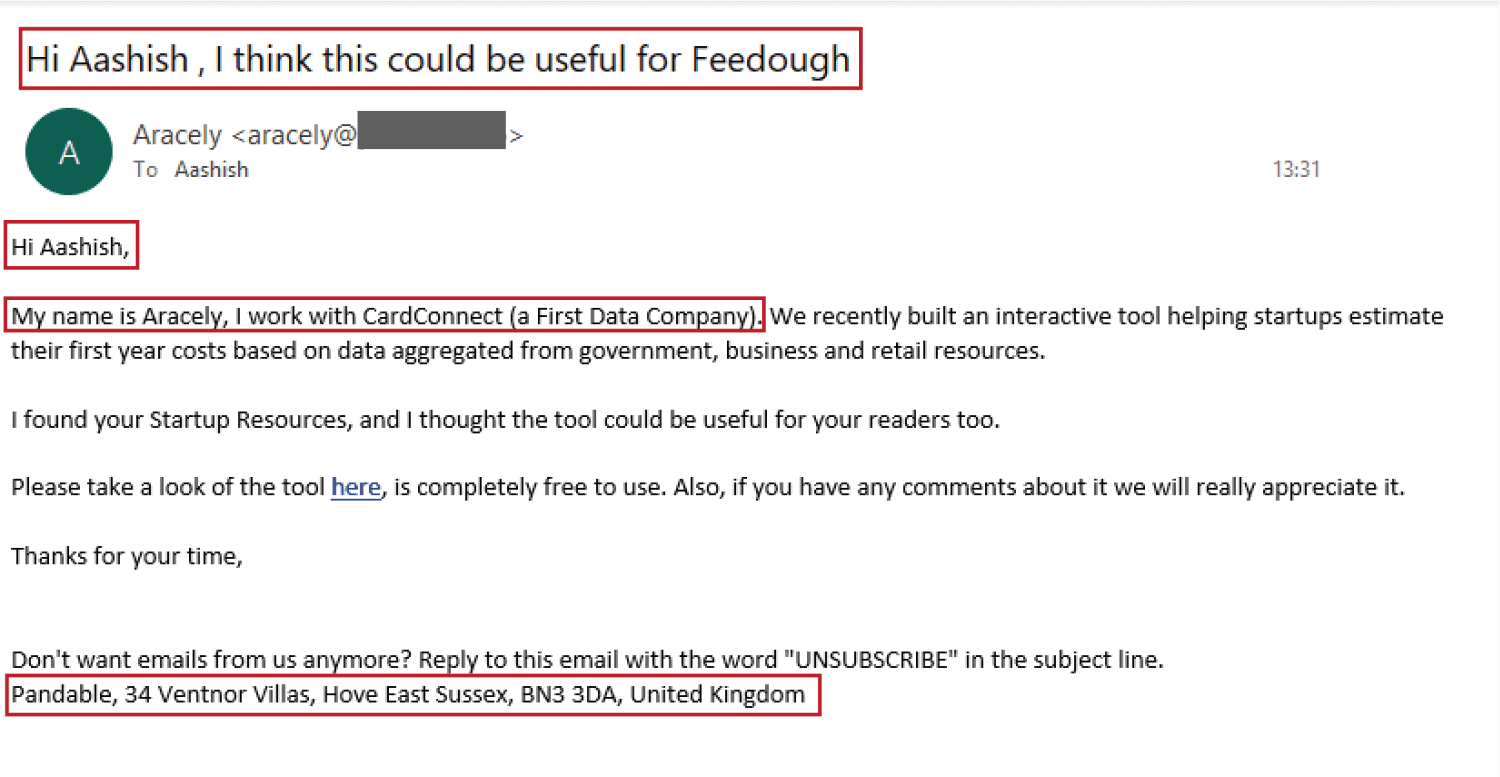 cold email vs spam