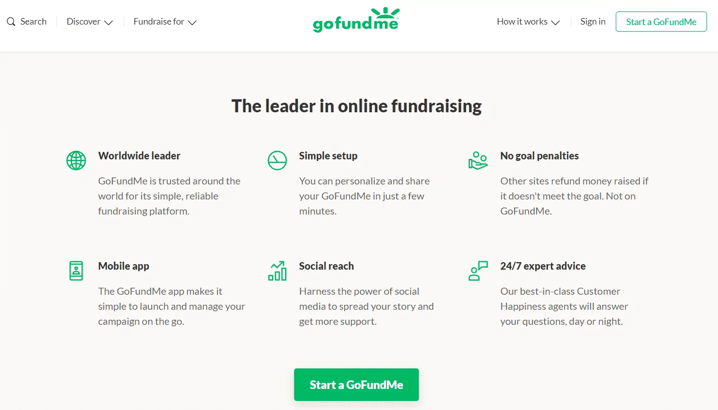 gofundme business model