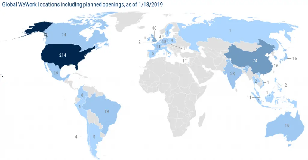 wework locations