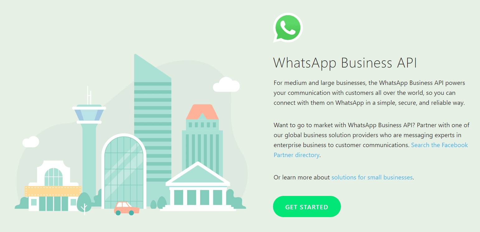 whatsapp for business API