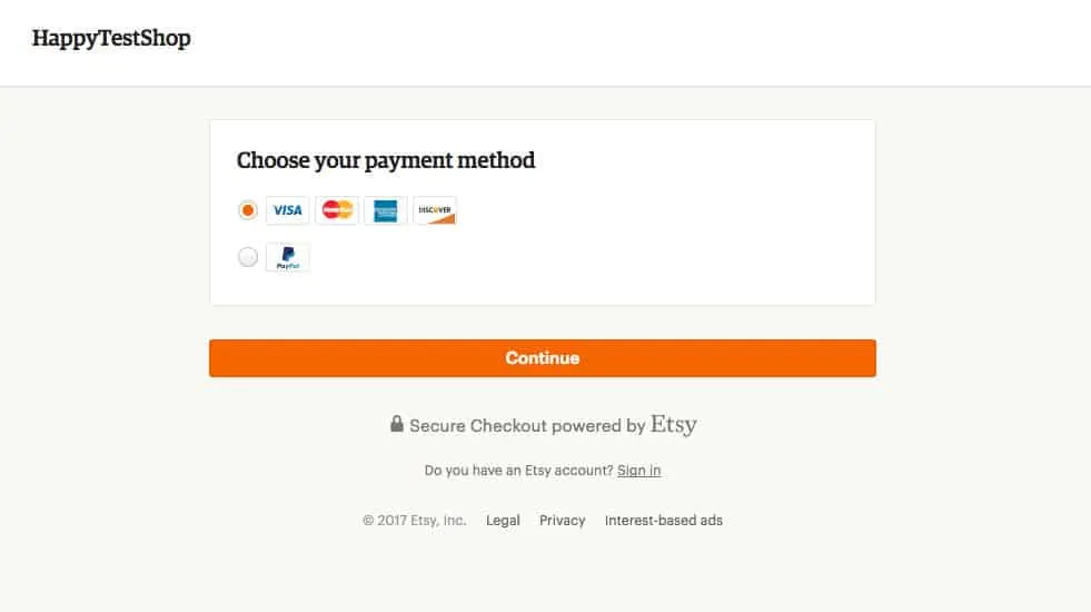 etsy payment processing