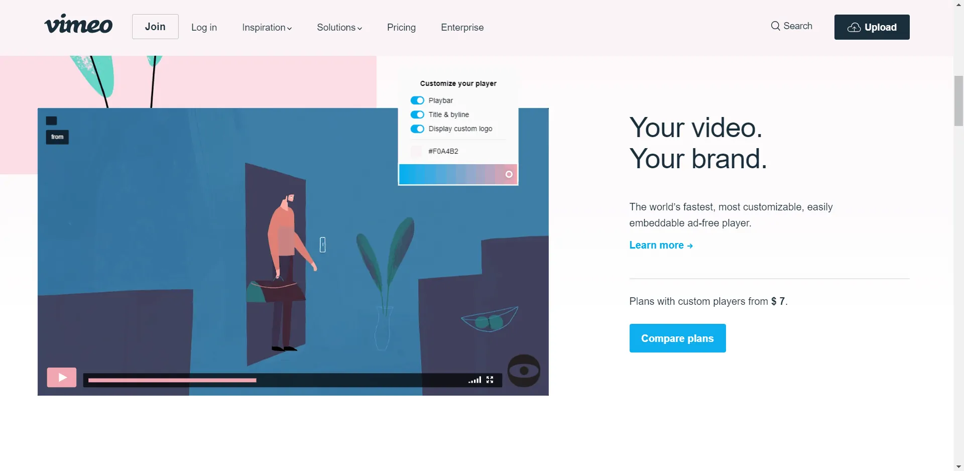 vimeo landing page