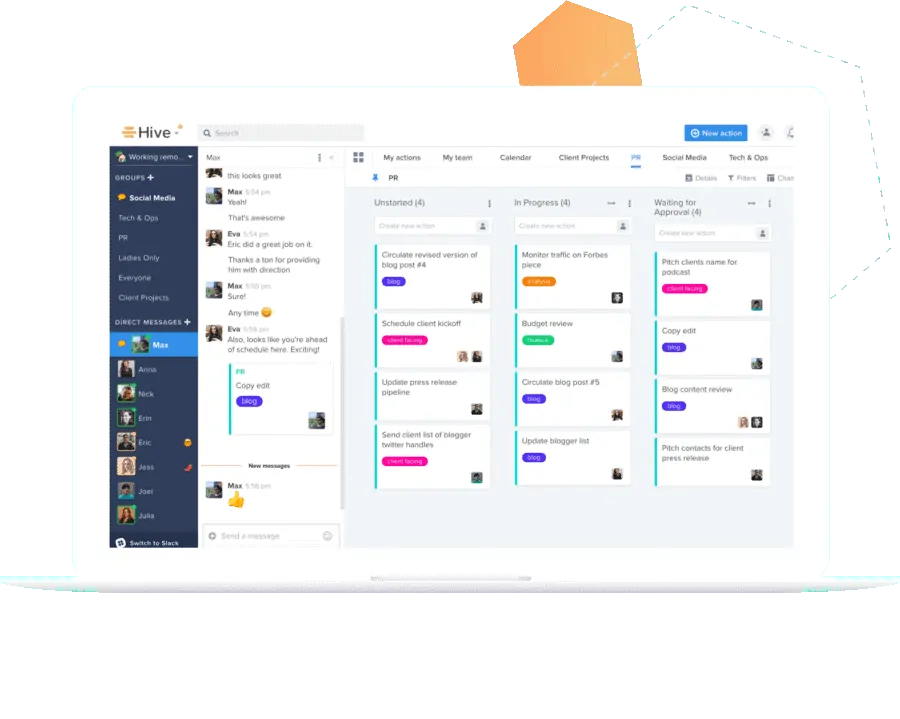 hive user interface