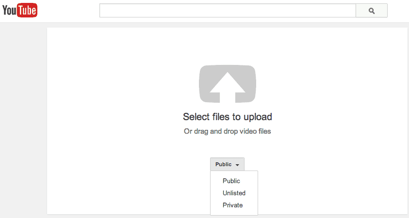 YouTube privacy settings