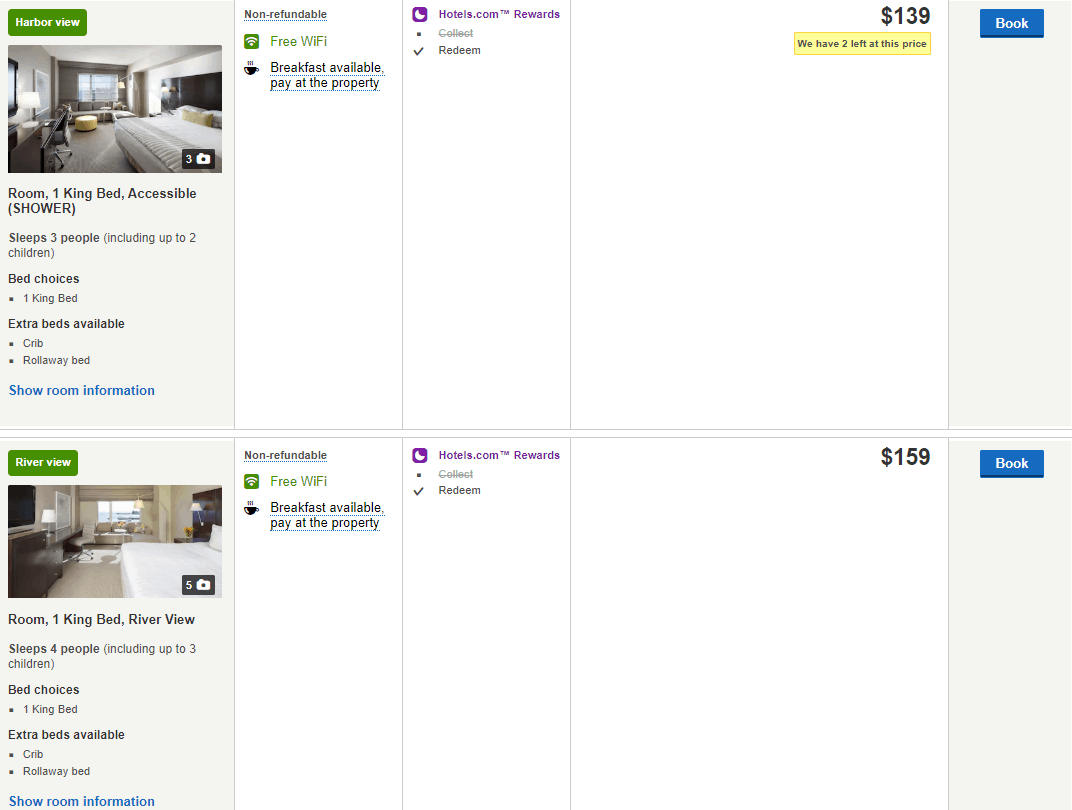 hotel prices