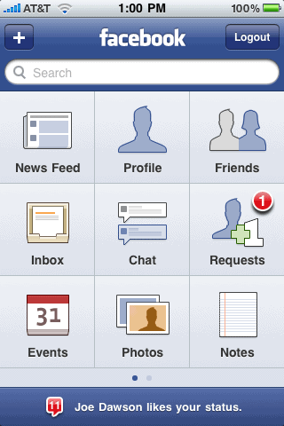 facebook for iphone