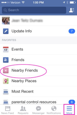 facebook nearby friends