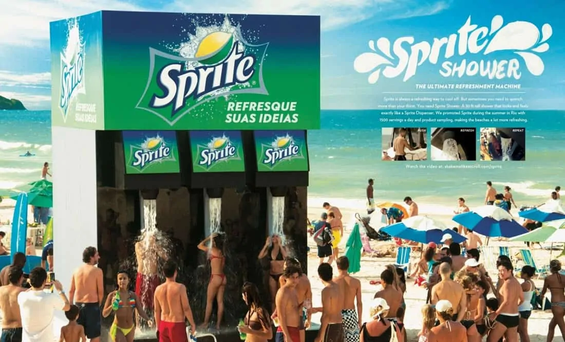 sprite shower