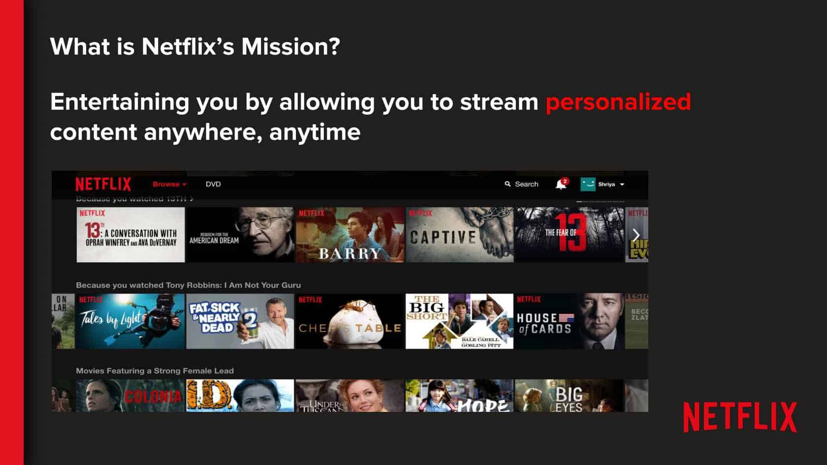 Brand experience example - Netflix