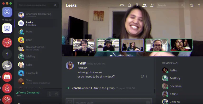 discord video call