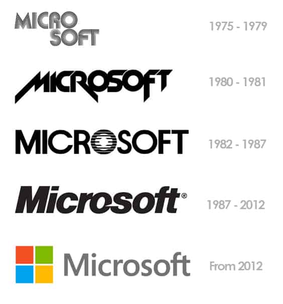 microsoft logos