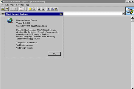internet explorer 1.0