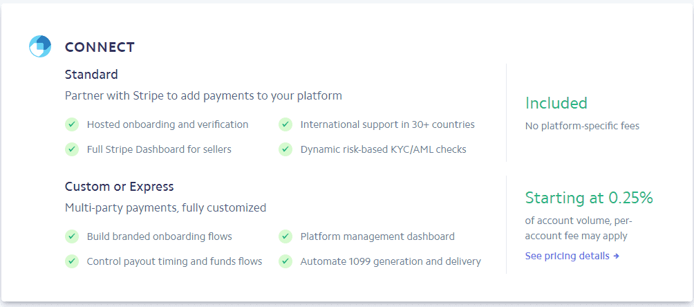 stripe connect fees