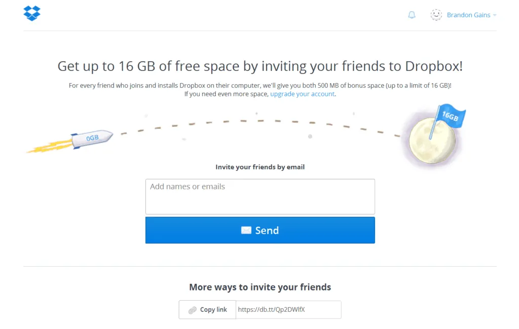 dropbox referral marketing