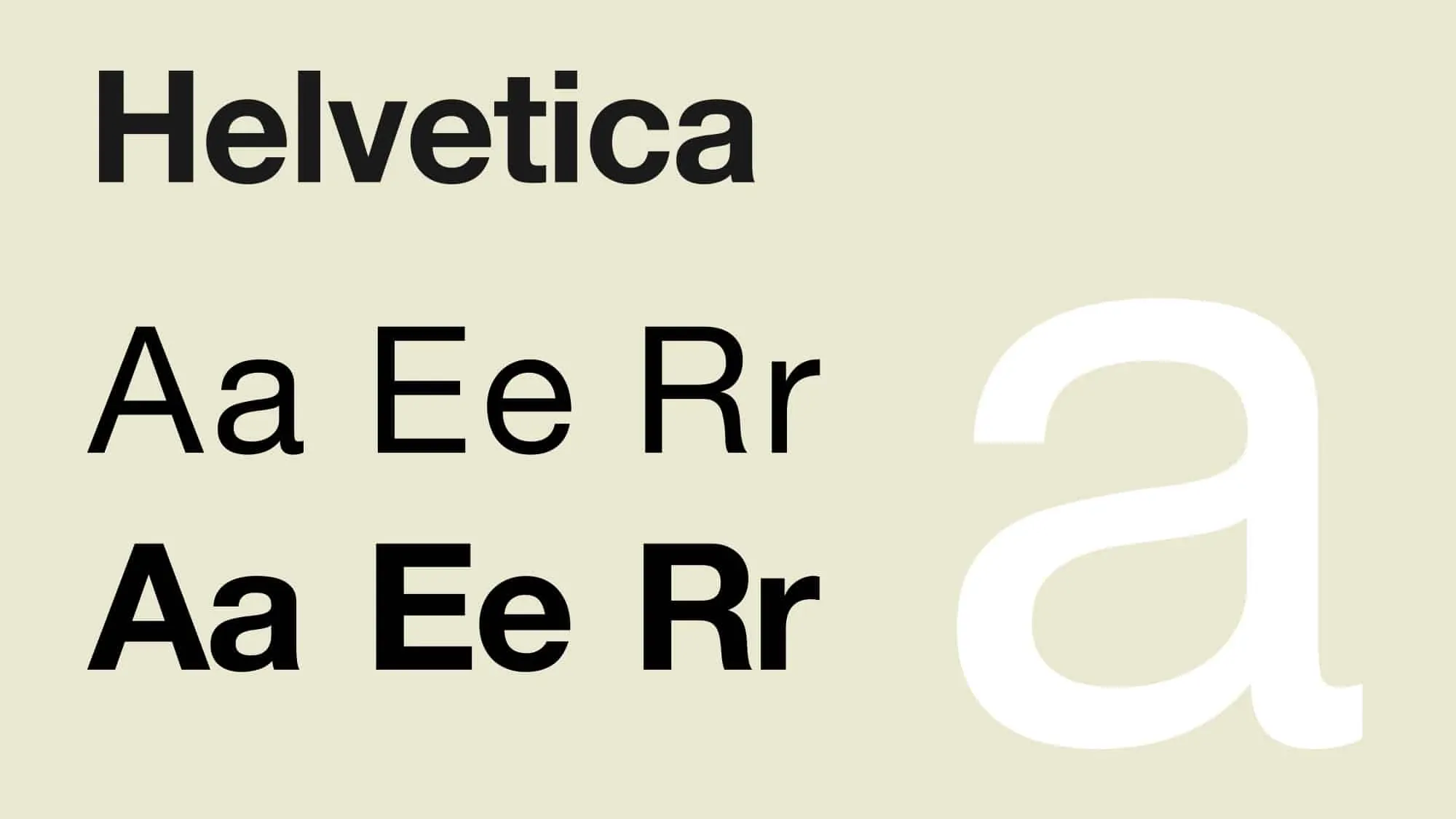 helvetica font