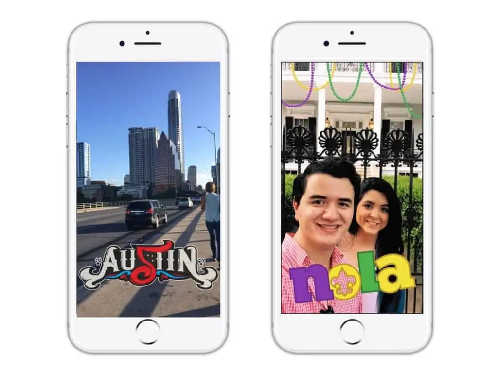 Snapchat Geofilters And Moment Filters