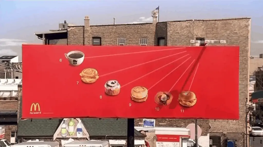 McDonald's outdoor advertising