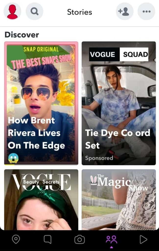 snapchat discover