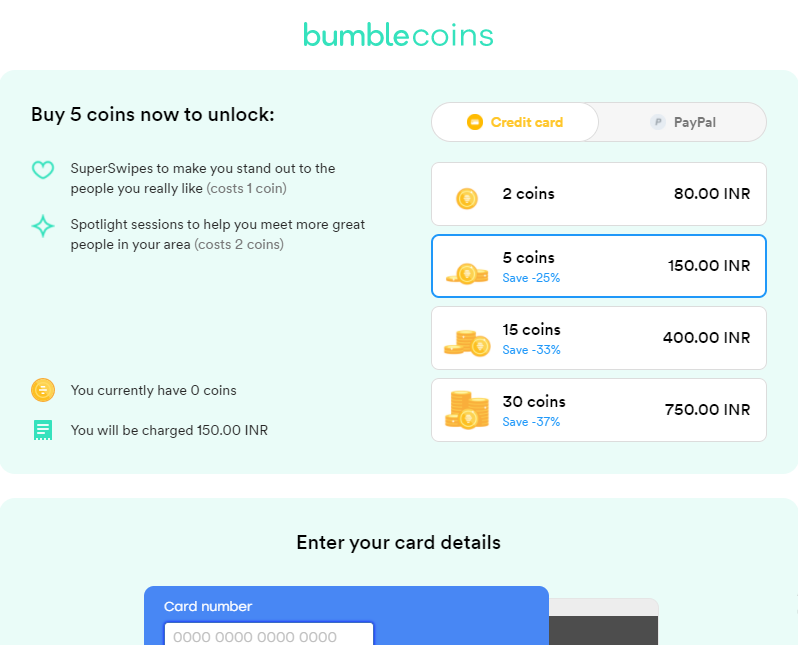 bumble coins