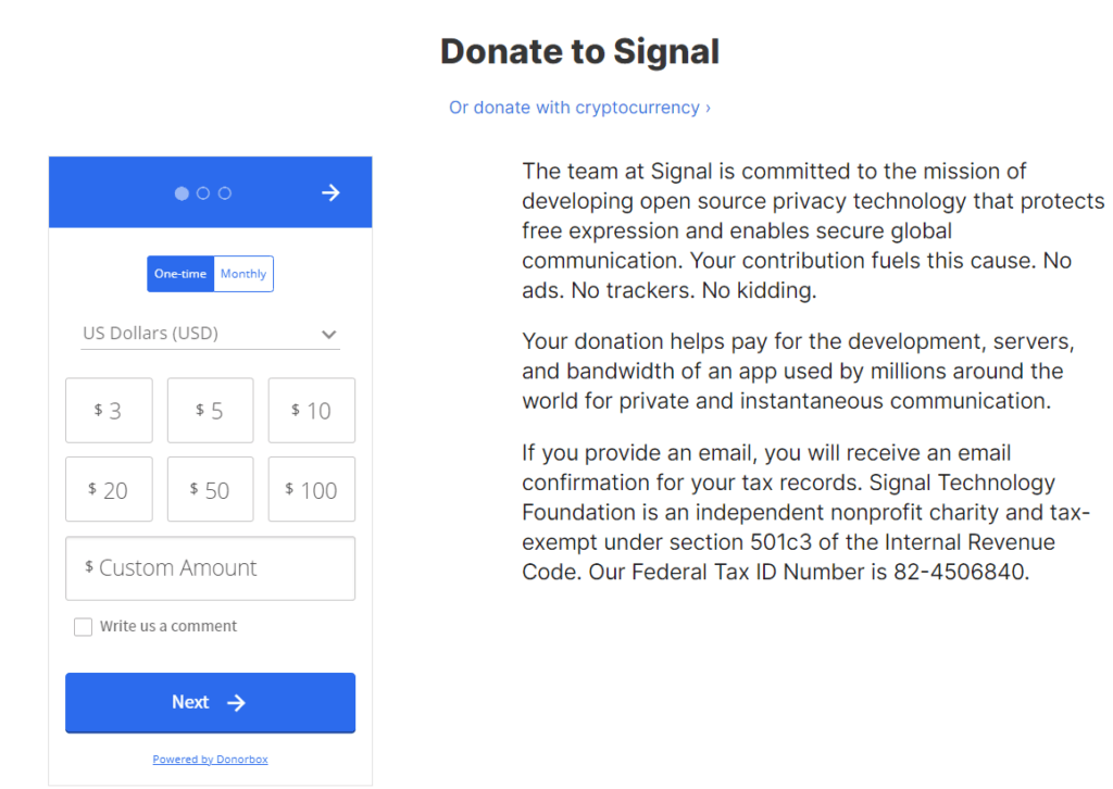 Signal revenue model