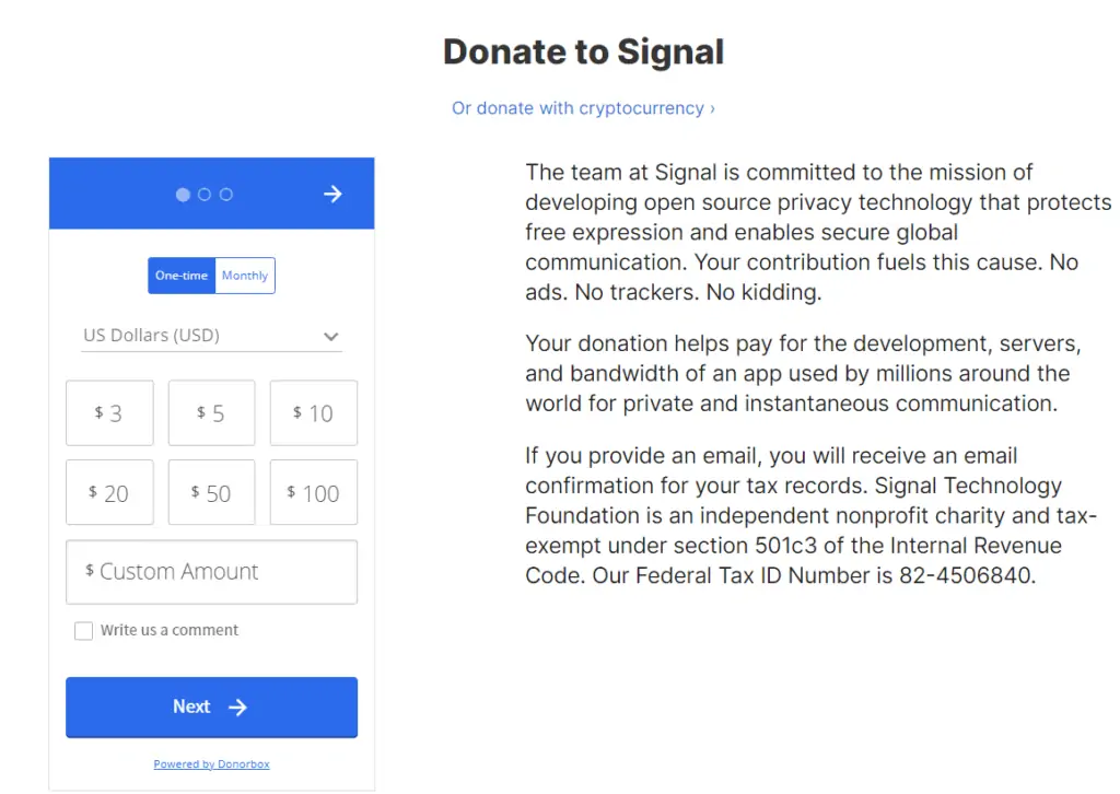 Signal revenue model