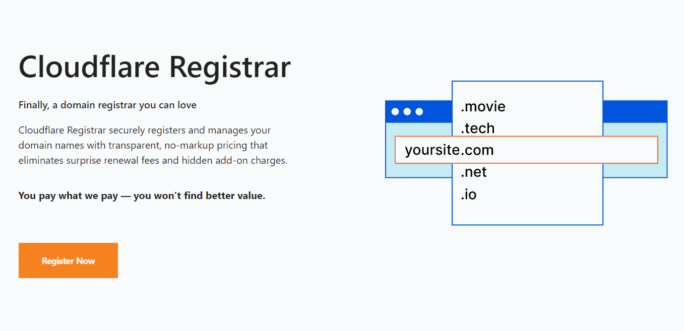 Cloudflare registrar