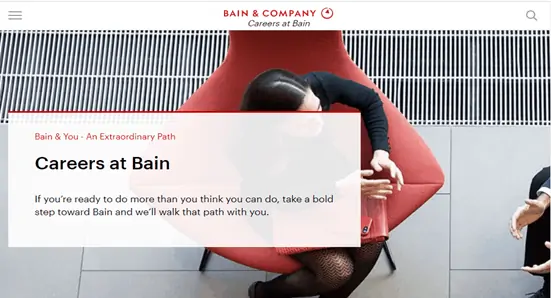 Bain & Company employer branding